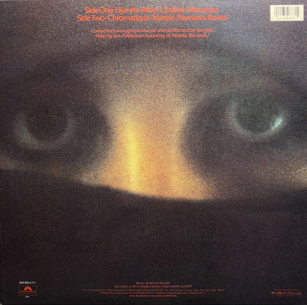 Vangelis : Opera Sauvage (LP, Album, RE, 53 )