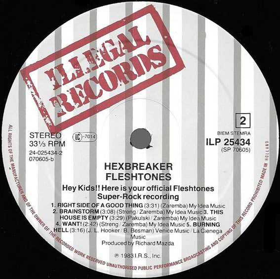 The Fleshtones : Hexbreaker! (LP, Album)