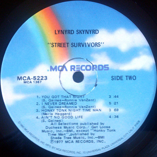 Lynyrd Skynyrd : Street Survivors (LP, Album, RE)