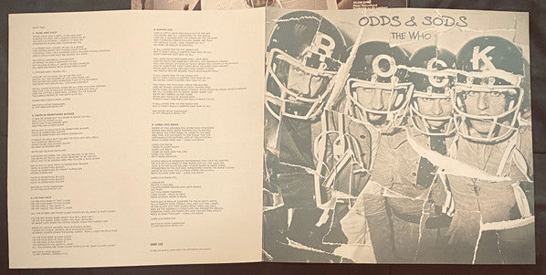 The Who : Odds & Sods (LP, Album, RP, Die)