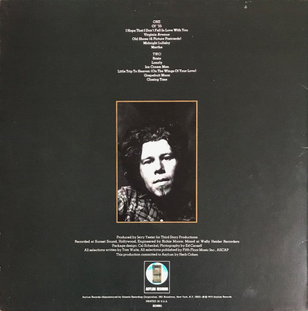 Tom Waits : Closing Time (LP, Album, RP, Spe)