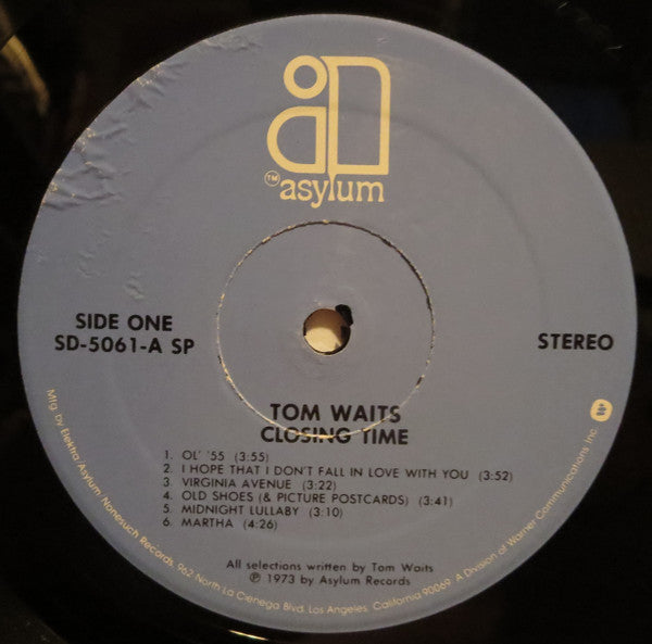 Tom Waits : Closing Time (LP, Album, RP, Spe)