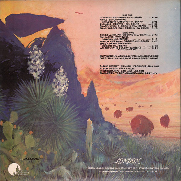 ZZ Top : Tejas (LP, Album, RIc)