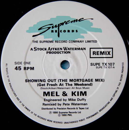 Mel & Kim : Showing Out (The Mortgage Mix) (12", Single, Com)