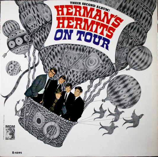 Herman's Hermits : Their Second Album! Herman's Hermits On Tour (LP, Album, Mono)