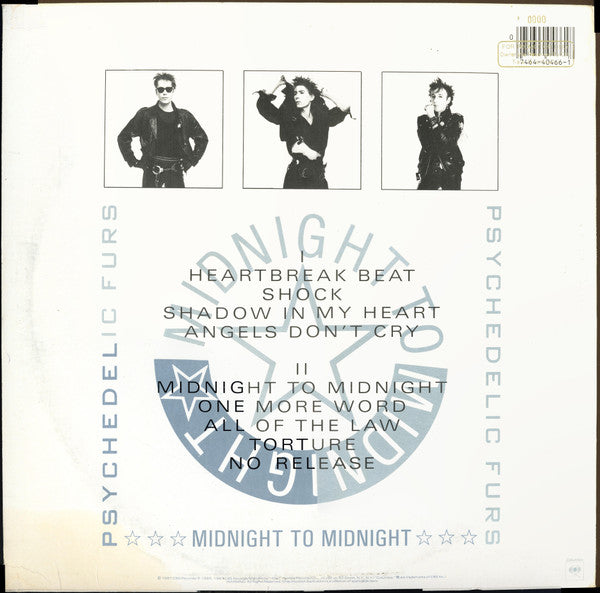 Psychedelic Furs* : Midnight To Midnight (LP, Album, Car)