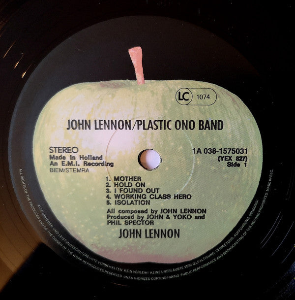 John Lennon / Plastic Ono Band* : John Lennon / Plastic Ono Band (LP, Album, RE)