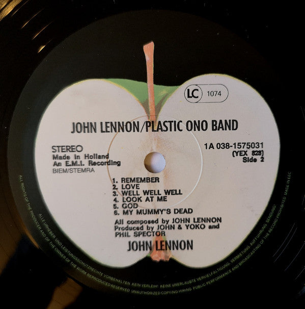 John Lennon / Plastic Ono Band* : John Lennon / Plastic Ono Band (LP, Album, RE)