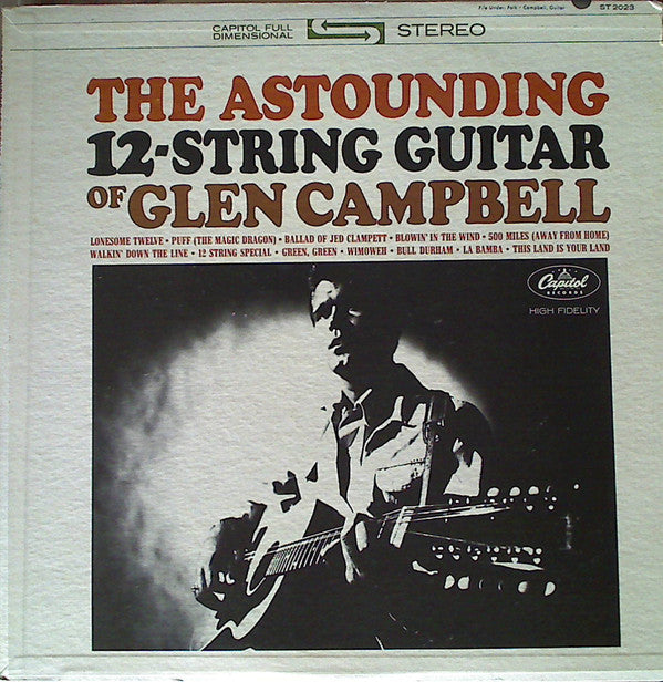 Glen Campbell : The Astounding 12-String Guitar Of Glen Campbell (LP, Album, RE, Los)