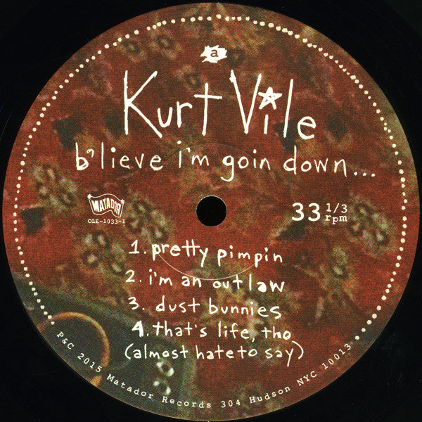 Kurt Vile : B'lieve I'm Goin Down... (2xLP, Album)