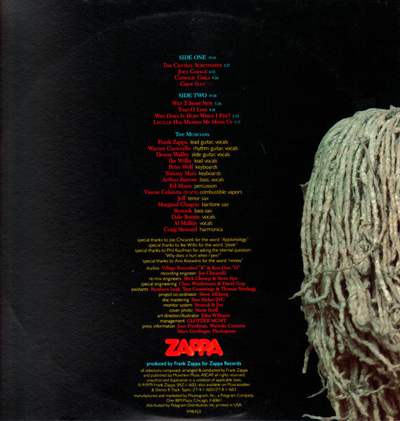 Zappa* : Joe's Garage Act I (LP, Album, PRC)