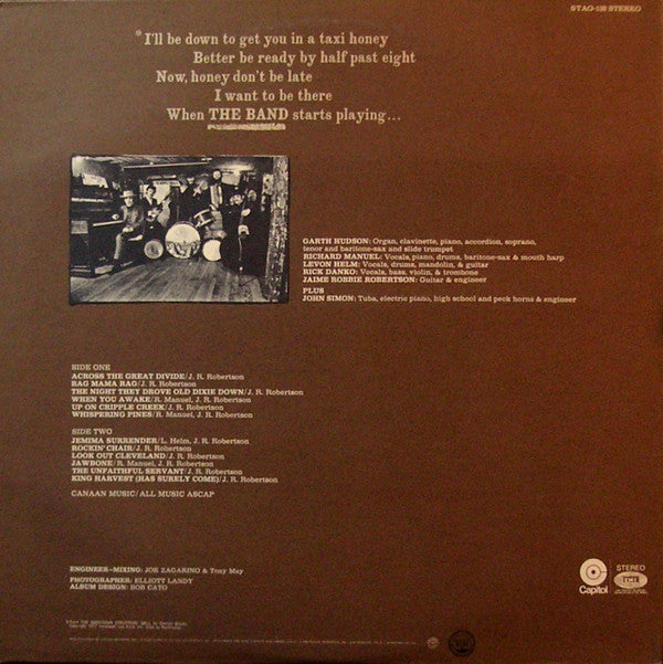 The Band : The Band (LP, Album, RE, Los)