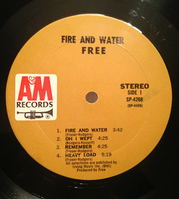 Free : Fire And Water (LP, Album, Mon)