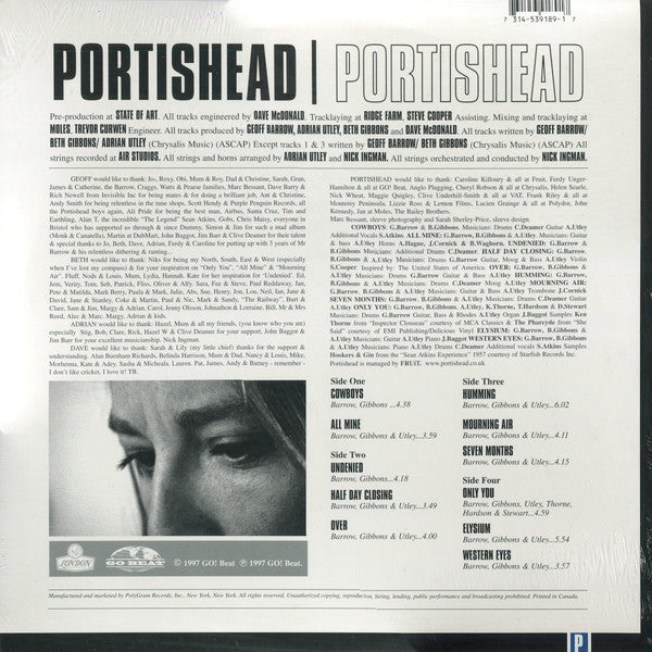 Portishead : Portishead (LP, Album, RE)