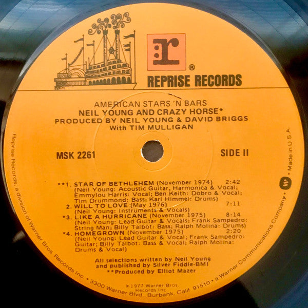 Neil Young : American Stars 'N Bars (LP, Album, Los)
