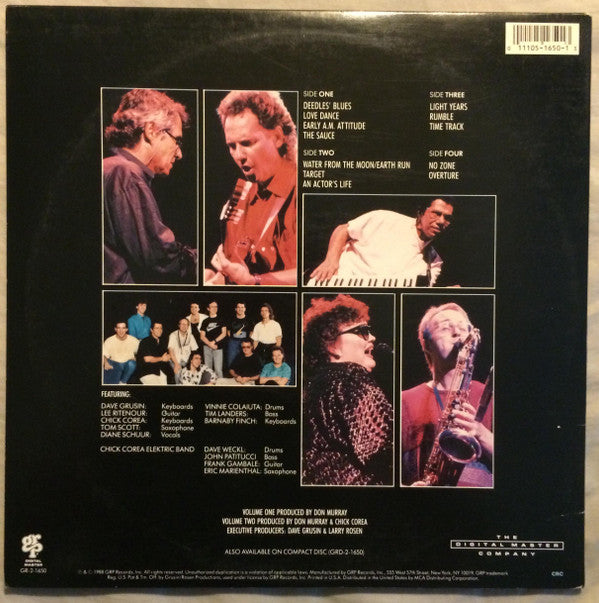 Dave Grusin / Lee Ritenour / Chick Corea / Diane Schuur / Tom Scott : GRP Super Live (2xLP, Album, Club, CRC)