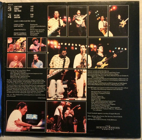 Dave Grusin / Lee Ritenour / Chick Corea / Diane Schuur / Tom Scott : GRP Super Live (2xLP, Album, Club, CRC)