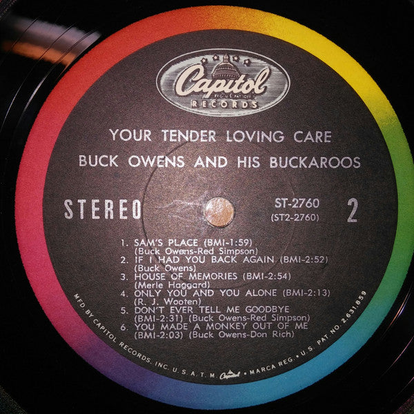 Buck Owens And His Buckaroos : Your Tender Loving Care (LP, Album, Los)