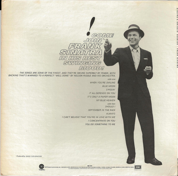 Frank Sinatra : Sinatra's Swingin' Session!!! (LP, Album, RE, Pur)