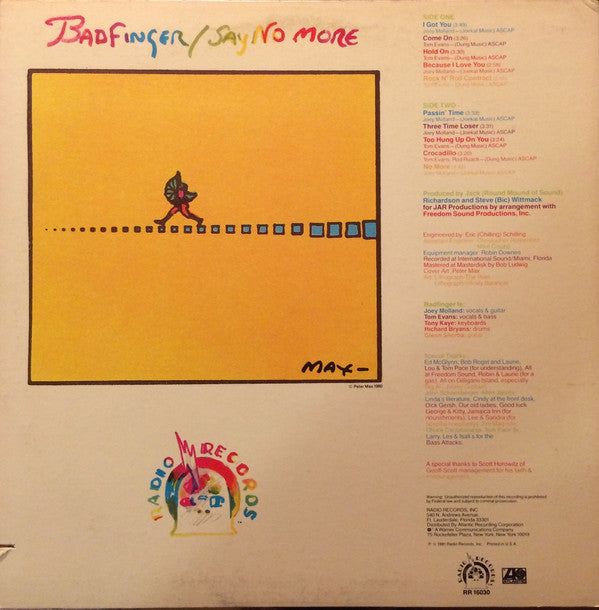 Badfinger : Say No More (LP, Album, SP)