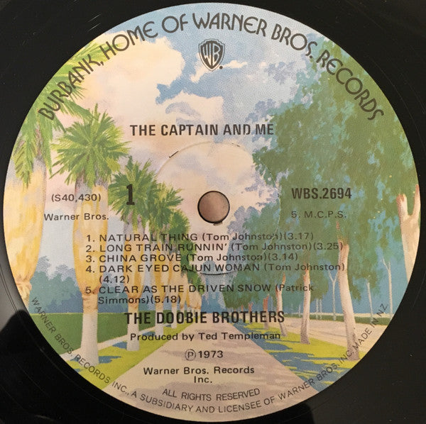 The Doobie Brothers : The Captain And Me (LP, Album, RE, Gat)