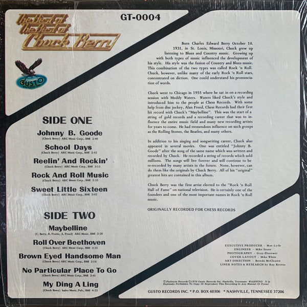 Chuck Berry : The Best Of The Best Of Chuck Berry (LP, Comp)