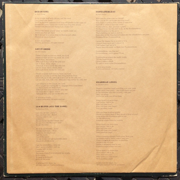The Stills-Young Band : Long May You Run (LP, Album, San)
