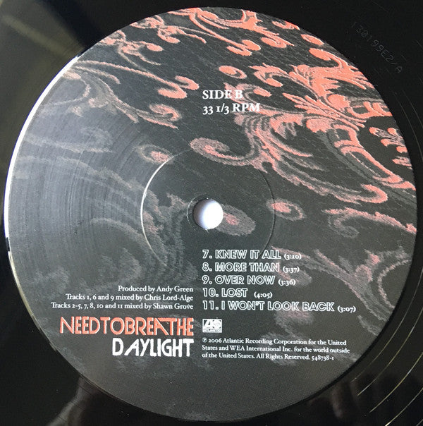 NEEDTOBREATHE : Daylight (LP, Album)