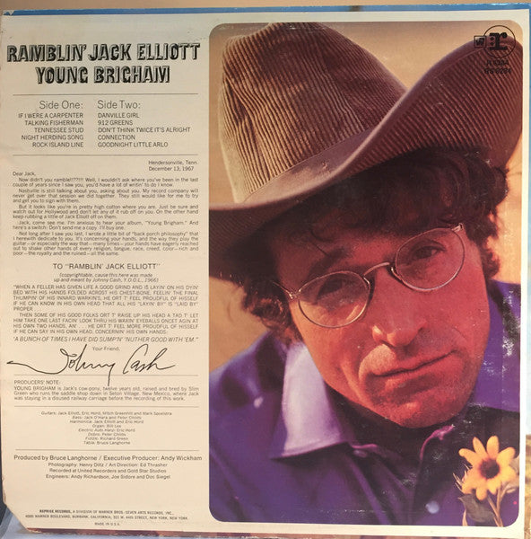 Ramblin' Jack Elliott : Young Brigham (LP, Album)