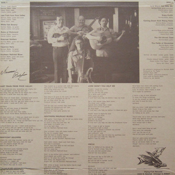 Norman Blake (2) : The Fields Of November (LP, Album, RE, All)