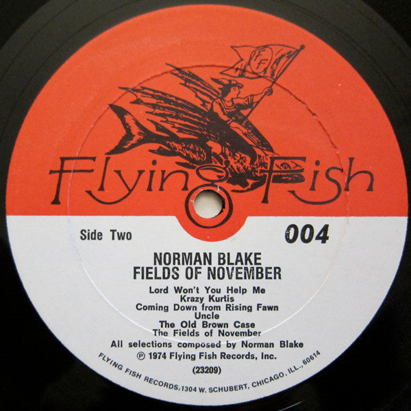 Norman Blake (2) : The Fields Of November (LP, Album, RE, All)
