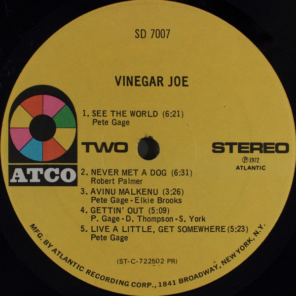Vinegar Joe : Vinegar Joe (LP, Album, PR )