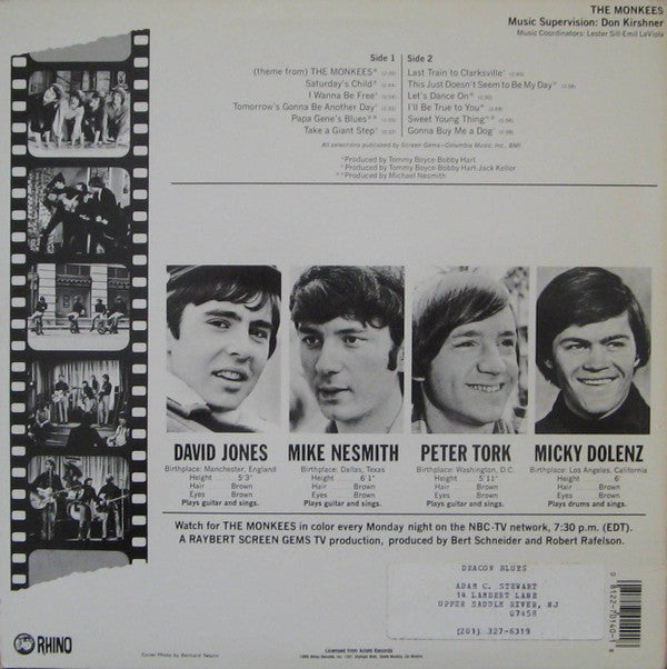 The Monkees : The Monkees (LP, Album, RE)