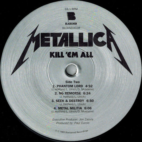 Metallica : Kill 'Em All (LP, Album, RE, RM)