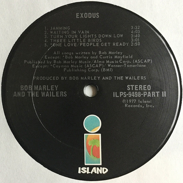 Bob Marley & The Wailers : Exodus (LP, Album, San)