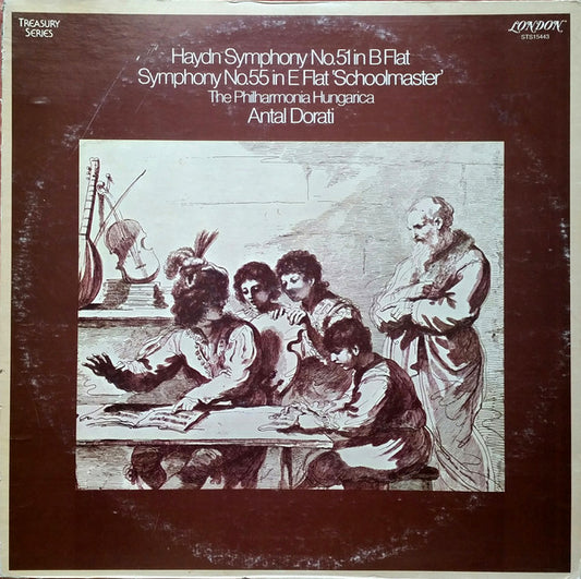 Joseph Haydn, Philharmonia Hungarica, Antal Dorati : Symphony No.51 In B Flat / Symphony No.55 In E Flat 'Schoolmaster' (LP)