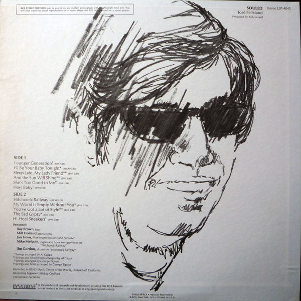 José Feliciano : Souled (LP, Album, Ind)