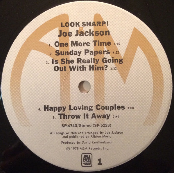 Joe Jackson : Look Sharp! (LP, Album, RE, Ind)