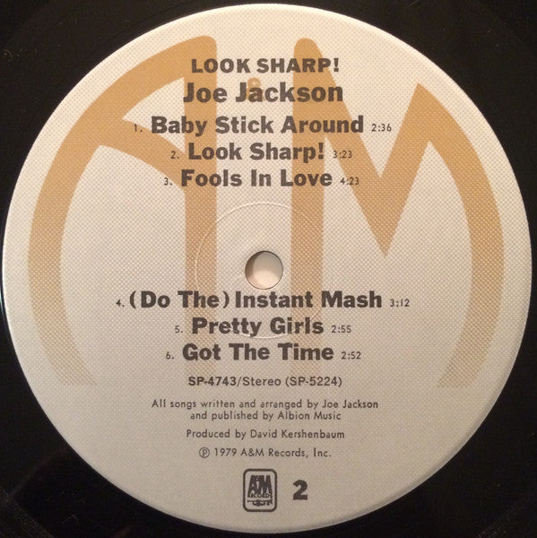 Joe Jackson : Look Sharp! (LP, Album, RE, Ind)