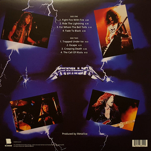 Metallica : Ride The Lightning (LP, Album, RE, RM)