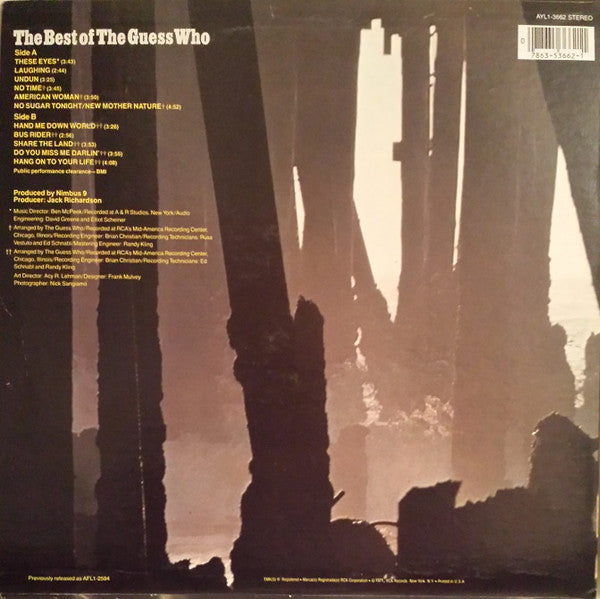 The Guess Who : The Best Of The Guess Who (LP, Comp, RE, Ind)