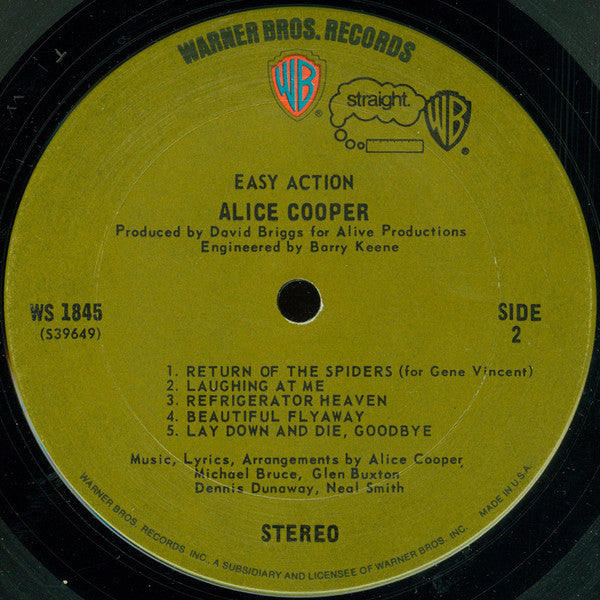 Alice Cooper : Easy Action (LP, Album, RE, Ter)