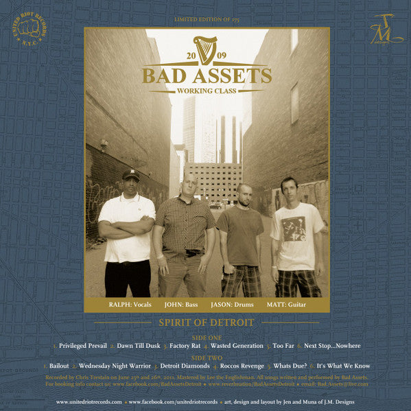 Bad Assets : Spirit Of Detroit  (LP, Album, RE)