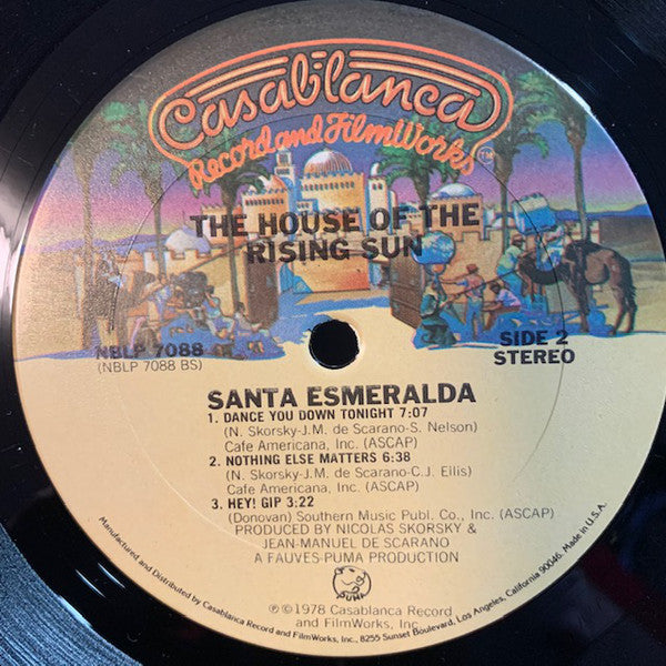 Santa Esmeralda : The House Of The Rising Sun  (LP, Album, CBS)