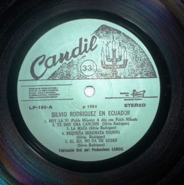 Silvio Rodríguez : Silvio Rodríguez En Ecuador (LP, Comp)
