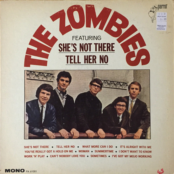 The Zombies : The Zombies (LP, Album, Mono, Glo)
