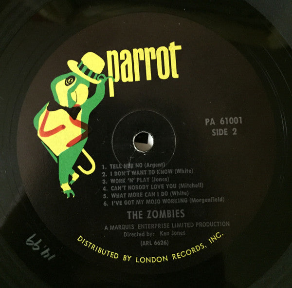 The Zombies : The Zombies (LP, Album, Mono, Glo)
