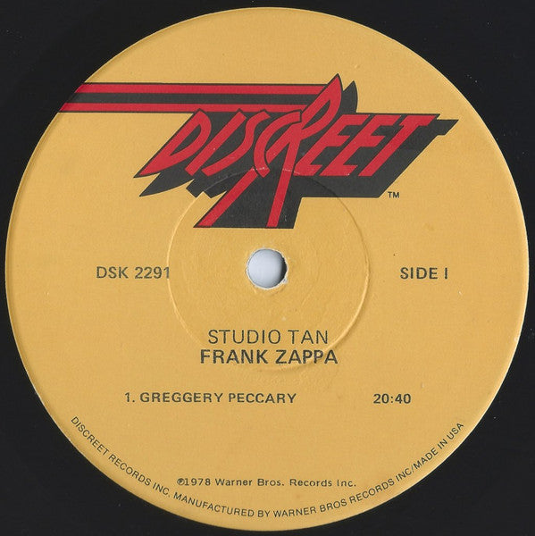 Frank Zappa : Studio Tan (LP, Album, Jac)