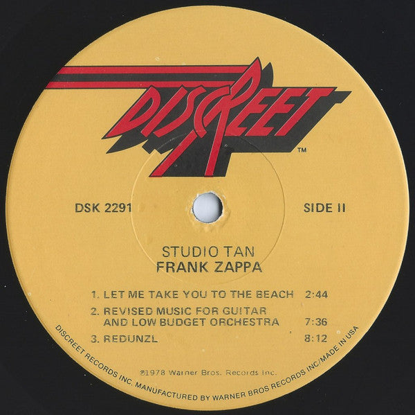 Frank Zappa : Studio Tan (LP, Album, Jac)