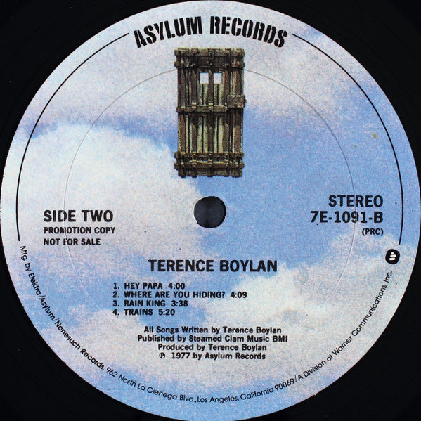 Terence Boylan : Terence Boylan (LP, Album, Promo, PRC)